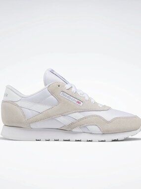 Reebok Classic Nylon Sneakers | Women's 6.5 | White/Cream